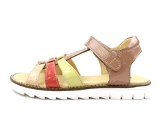 Angulus peach/coral/yellow sandal